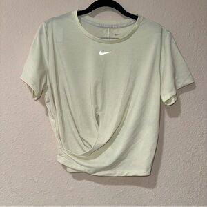 NIKE lime green crossed front top